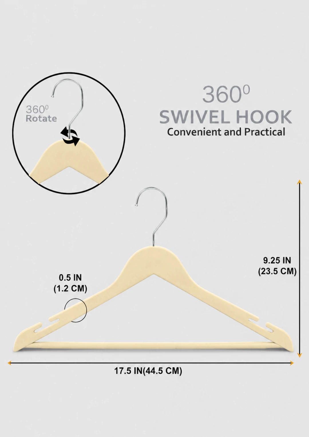Wardrobe Hangers Pack of 3 - Image 3