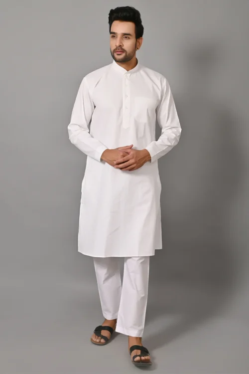 Straight Pure Cotton Kurta Pajama Set