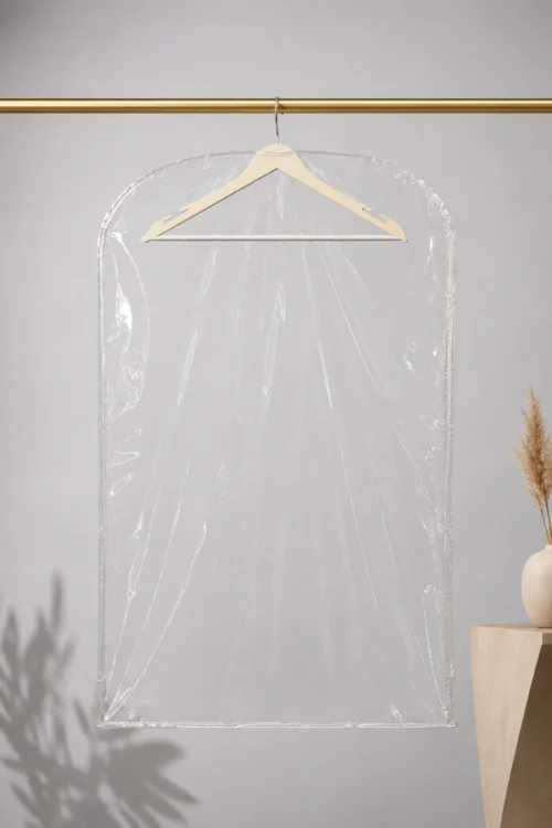 Transparent Short Plastic Garment Cover – Single
