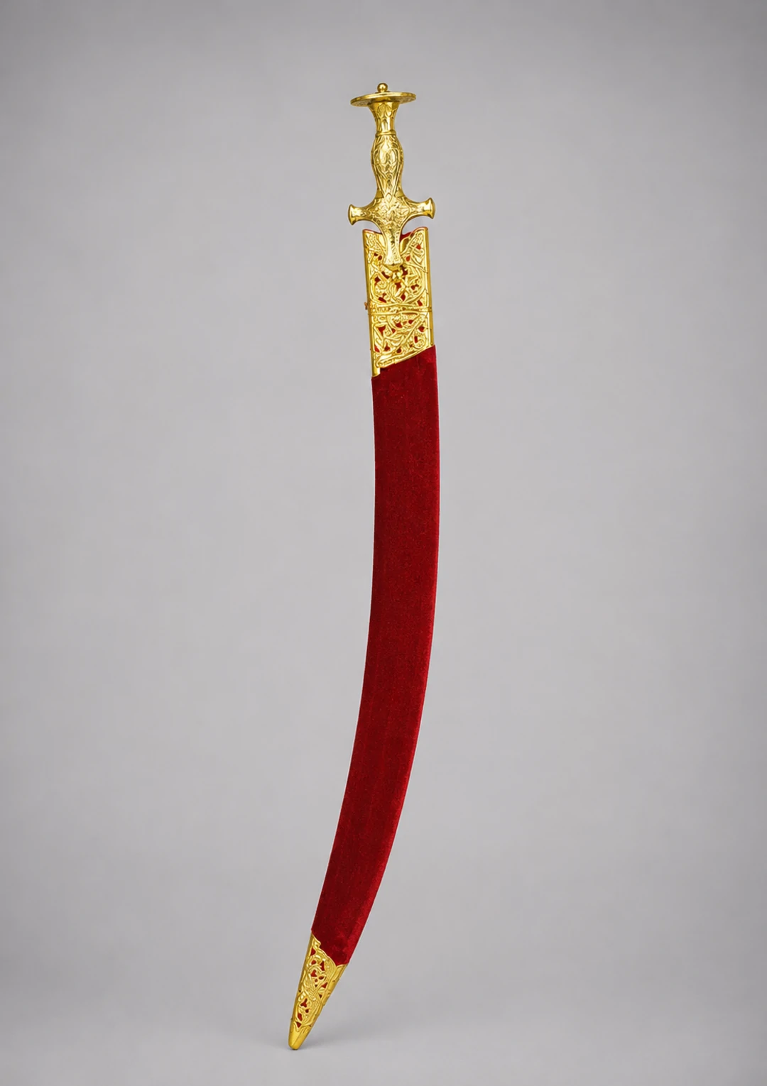 Royal Groom Ceremonial Sword with Red Velvet Finish