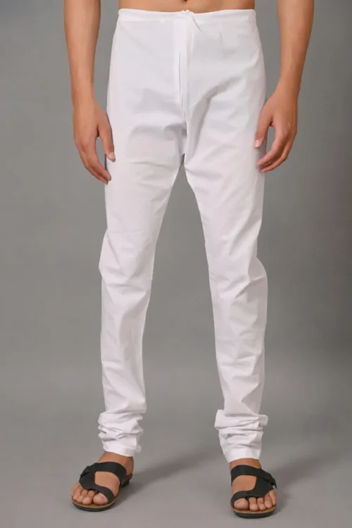Men Solid Cotton Chudidaar Pajama