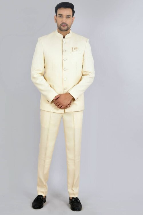 Beige Colored Jodhpuri Suit