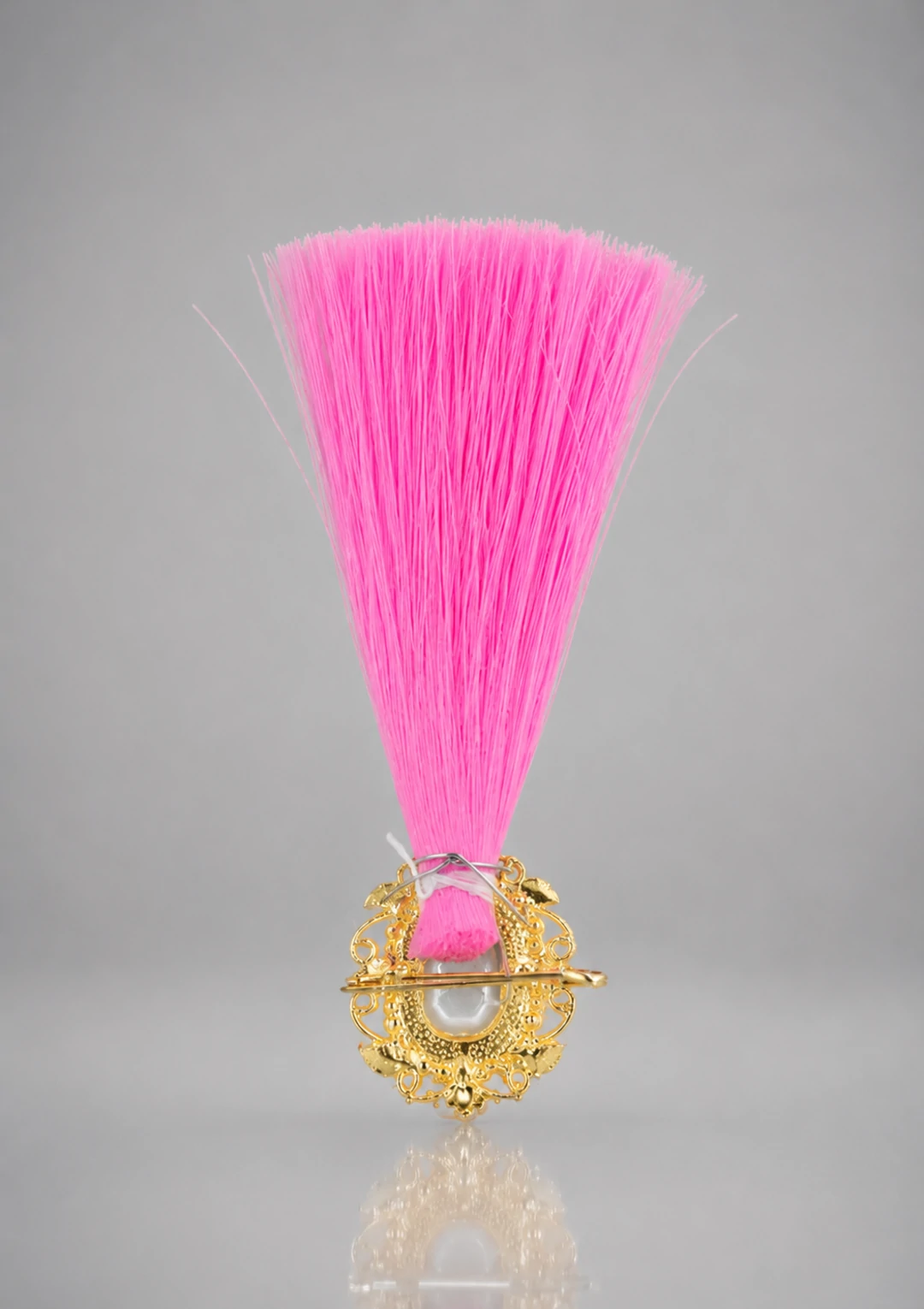 Traditional Groom Safa Pink Embellished Kalgi for Men - Image 2