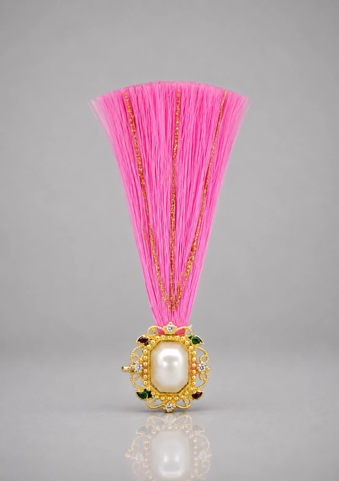 Traditional Groom Safa Pink Embellished Kalgi for Men