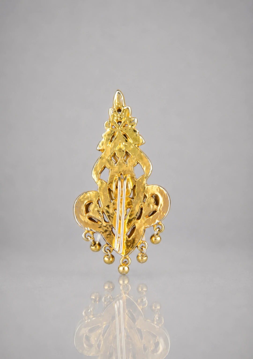 Groom Safa Gold Crystal Kalgi for Men - Image 2